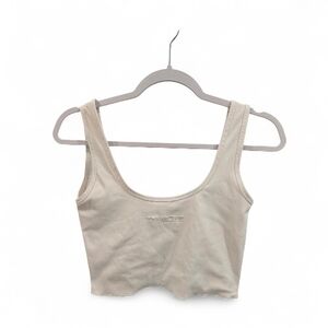 Tiger Mist TM Active White Cropped Women's Tank Top SMALL